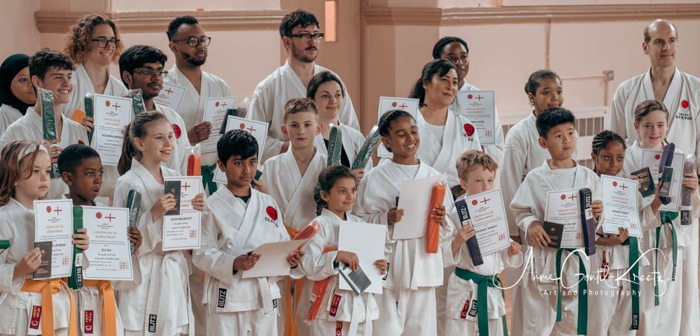 Lewisham students at kyu grading
