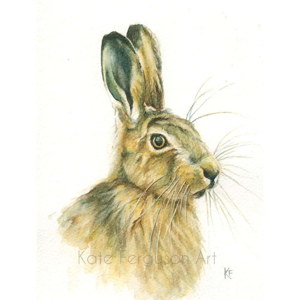 Baby hare painting
