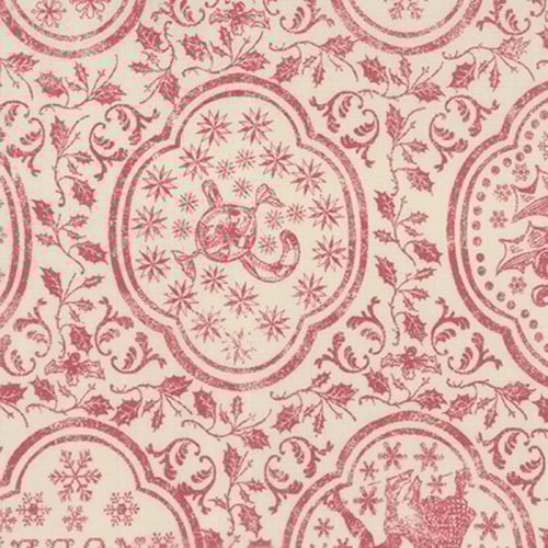 Moda Fabrics ~ Joyeux Noel Linen ~ Atelier Du Pere Noel in Pearl