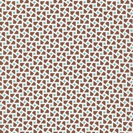 Robert Kaufman Fabrics ~ Just One Of Those Days ~ Cubes Brown