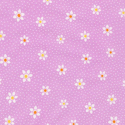 Robert Kaufman Fabrics ~ Just One Of Those Days ~ Flower Dots Petunia
