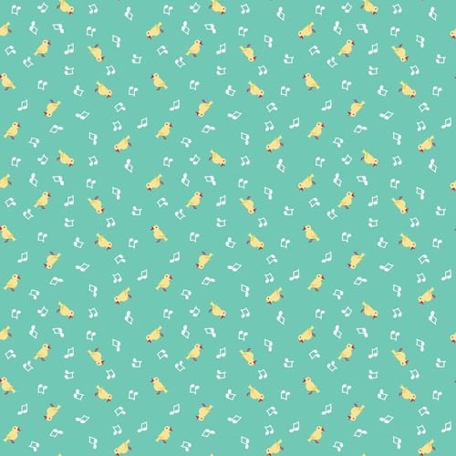 Penny Rose Fabrics ~ The Shabby Strawberry ~ Birds Teal