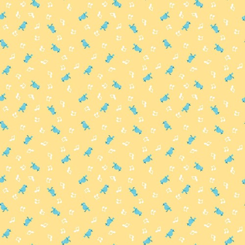 Penny Rose Fabrics ~ The Shabby Strawberry ~ Birds Yellow