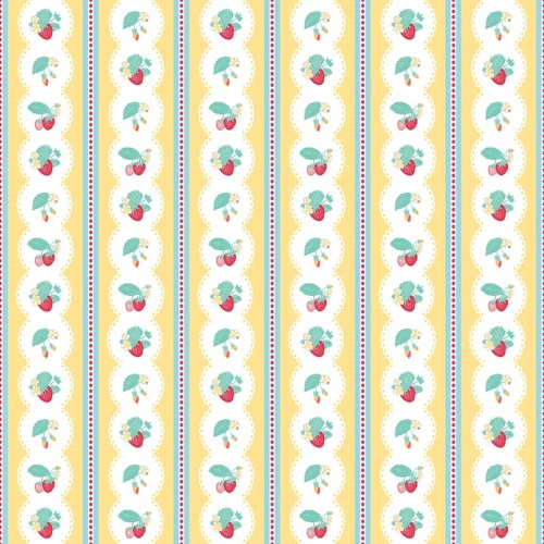Penny Rose Fabrics ~ The Shabby Strawberry ~ Stripe Yellow