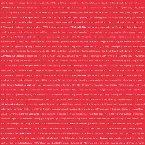 Riley Blake ~ Greatest Adventure ~ Text Red