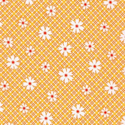 Robert Kaufman Fabrics ~ Penny's Pets ~ Daisy Plaid in Screamin' Yellow