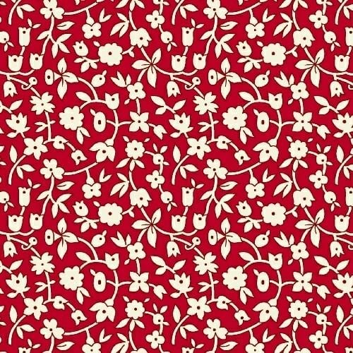 Marcus Brother Fabrics ~ Aunt Grace ~ Ditsy Red
