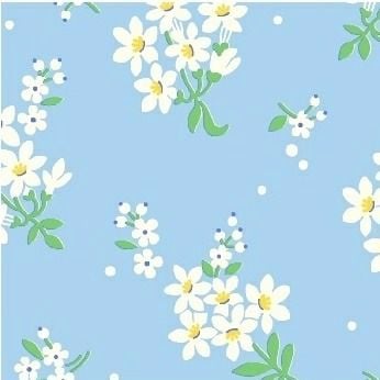 Windham Fabrics ~ Feedsack ~ Flower Cluster Blue