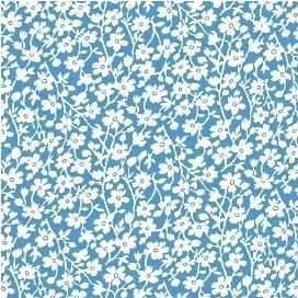 Windham Fabrics ~ Feedsack ~ Mono Floral Blue