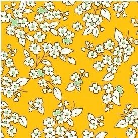 Windham Fabrics ~ Feedsack ~ Outline Floral Yellow