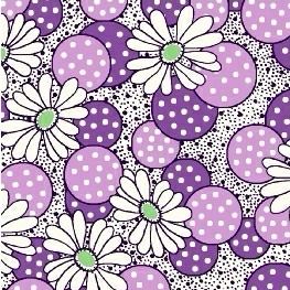 Windham Fabrics ~ Feedsack ~ Polka Dot Flower Lilac