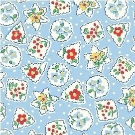 Windham Fabrics ~ Storybook Christmas ~ Christmas Shapes Blue
