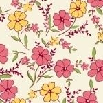 Marcus Brother Fabrics ~ Aunt Grace ~ Wild Flower Yellow and Pink