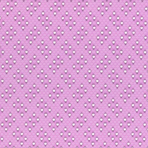Lecien Fabric ~ Retro 30's Smile Child ~ Circle Flower Purple