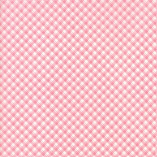 Moda Fabric ~ Fleurs ~ Pinstripe Gingham Peony