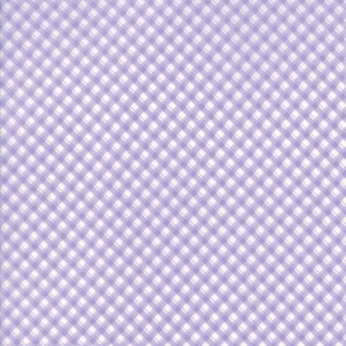 Moda Fabric ~ Fleurs ~ Pinstripe Gingham Wisteria
