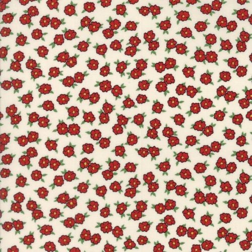 Moda Fabrics ~ Hop, Skip and a Jump ~ Bashful Blossoms Cherry