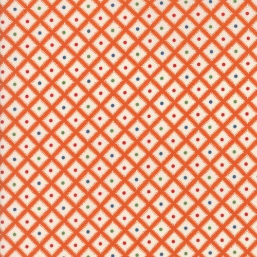 Moda Fabrics ~ Hop, Skip and a Jump ~ Picnic Basket Tangerine