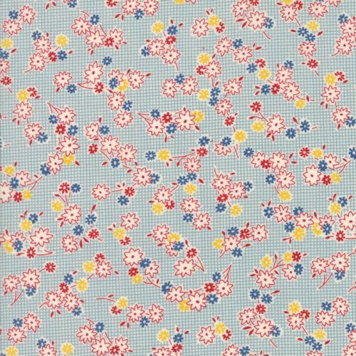 Moda Fabrics ~ Hop, Skip and a Jump ~ Playful Posies Sky