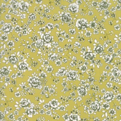Moda Fabric ~ Regent Street Lawns ~ Claremount Leaf Green