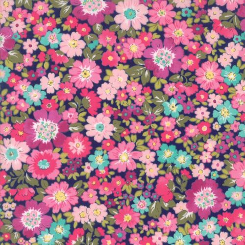 Moda Fabric ~ Regent Street Lawns ~ Hampton Court Navy