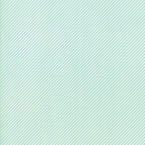 Moda Fabric ~ Bonnie and Camille Basics ~ Scrumptious Stripe Aqua