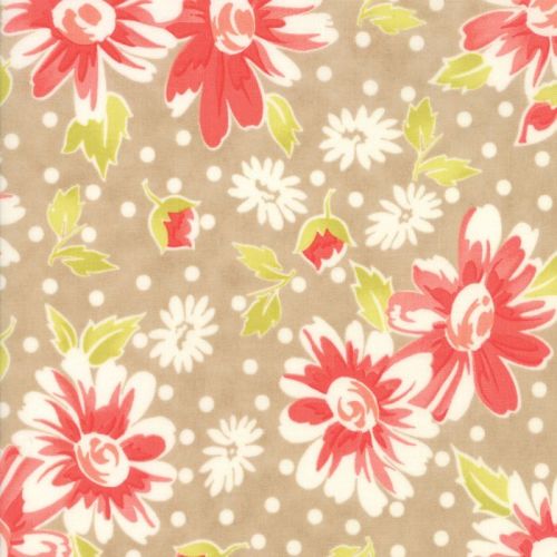 Moda Fabrics ~ Coney Island ~ Daisy Blooms Boardwalk