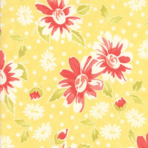 Moda Fabrics ~ Coney Island ~ Daisy Blooms Buttercup Yellow