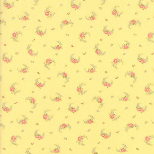 Moda Fabric ~ Guernsey ~ Elizabeth Rose Swag Soft Yellow