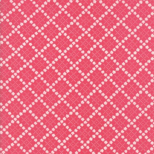 Moda Fabric ~ Guernsey ~ Kit Flower Plaid Dark Bloom