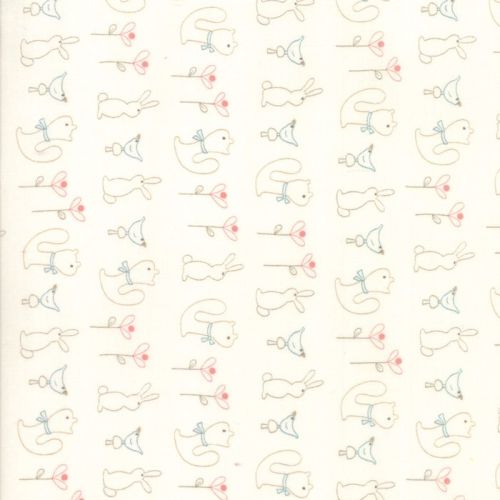 Moda Fabric ~ Corner of 5th and Fun ~ Fun Friends Ivory