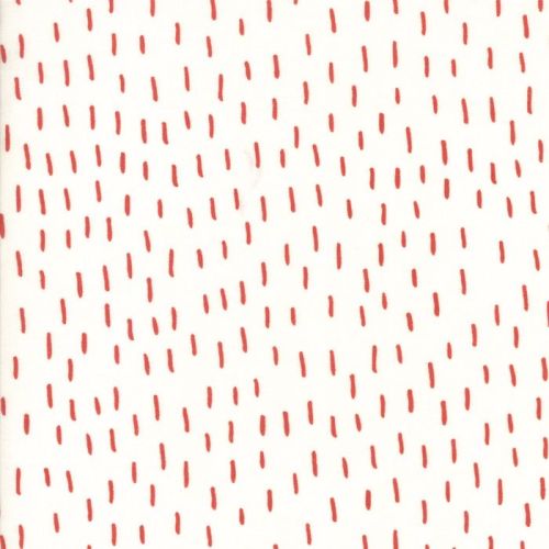 Moda Fabric ~ Merrily ~ Just a Dash in Berry on Snow