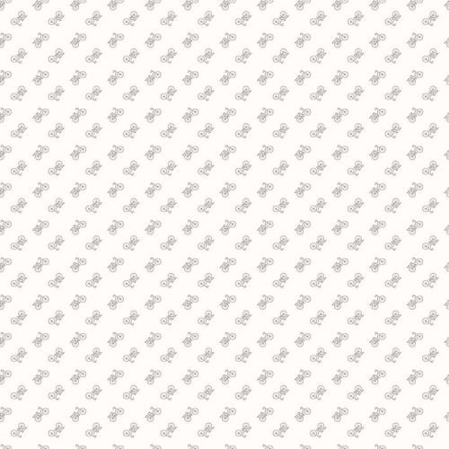 Riley Blake Fabric ~ Bee Backgrounds ~ Bicycle Grey