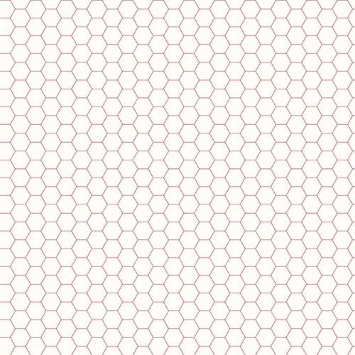 Riley Blake Fabric ~ Bee Backgrounds ~ Honeycomb Red