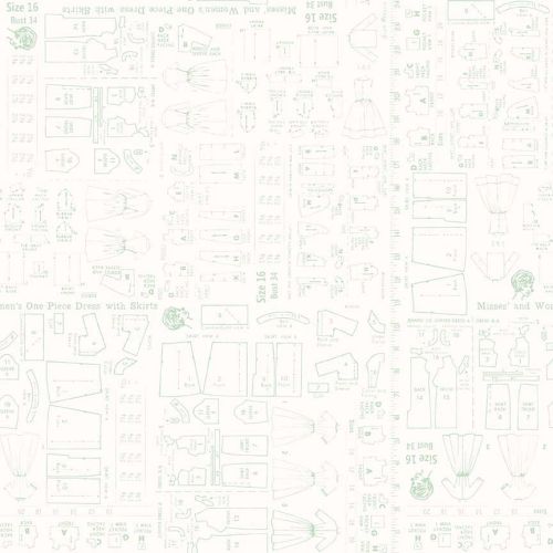Riley Blake Fabric ~ Bee Backgrounds ~ Pattern Mint