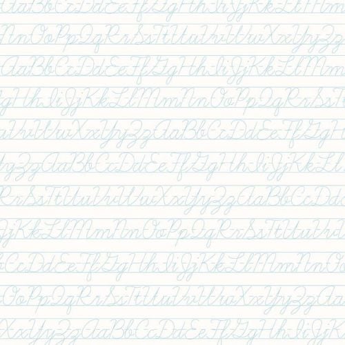 Riley Blake Fabric ~ Bee Backgrounds ~ Penmanship Aqua