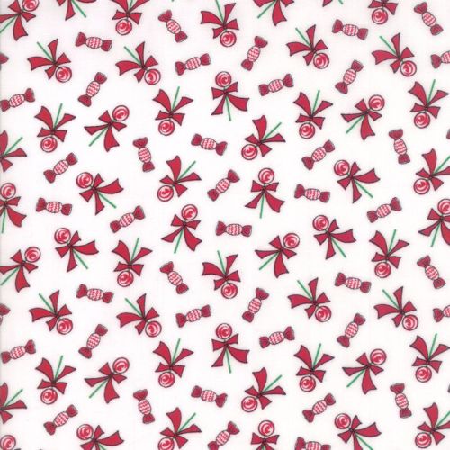Moda Fabrics ~ Sugar Plum Christmas ~ Lollipop Icicle White