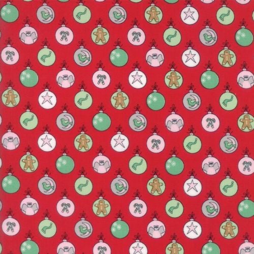 Moda Fabrics ~ Sugar Plum Christmas ~ Shiny Brites Candy Red