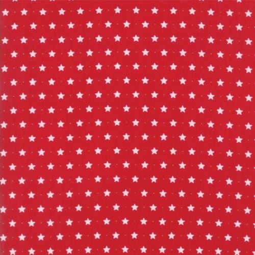 Moda Fabrics ~ Sugar Plum Christmas ~ Twinkle Star Candy Red