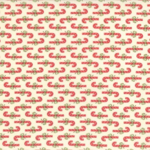 Moda Fabrics ~ Snowfall ~ Candy Cane Snow White