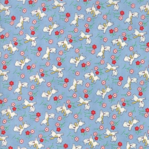 Moda Fabric ~ 30's Playtime 2017 ~ Perky Pups Sky
