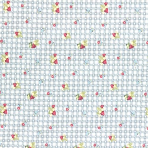 Lecien Fabric ~ La Conner ~ Berry Dot Gingham in Blueberry