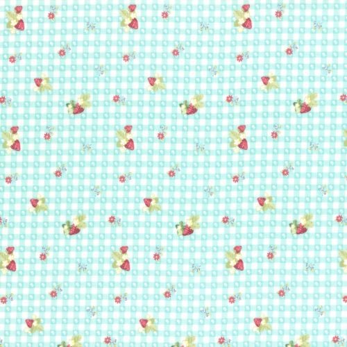 Lecien Fabric ~ La Conner ~ Berry Dot Gingham in Rain