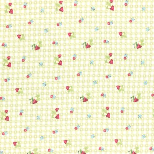Lecien Fabric ~ La Conner ~ Berry Dot Gingham in Sage
