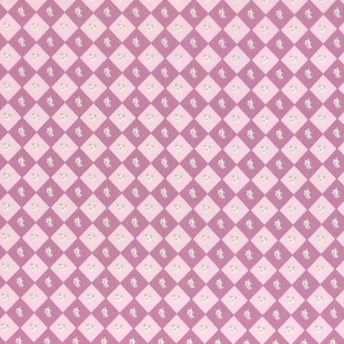 Lecien Fabric ~ La Conner ~ Floral Square in Peony
