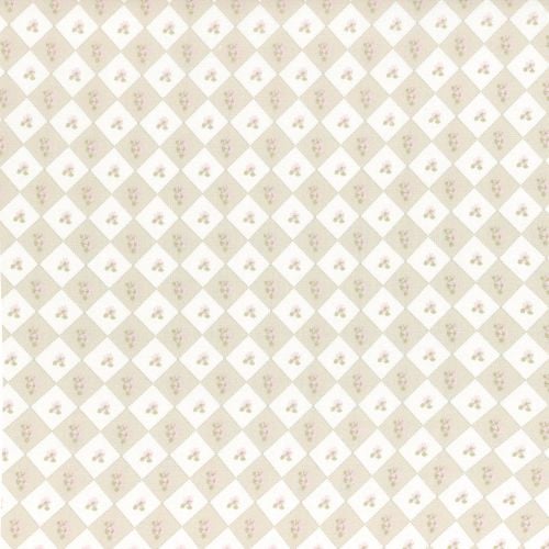 Lecien Fabric ~ La Conner ~ Floral Square in Wicker