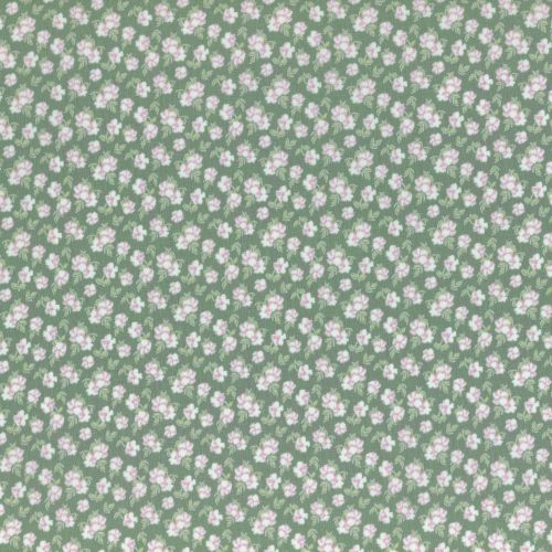Lecien Fabric ~ La Conner ~ Pansies in Evergreen Metallic