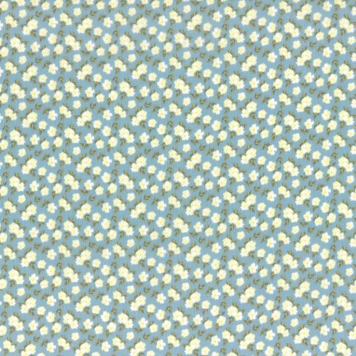Lecien Fabric ~ La Conner ~ Pansies in Rain Metallic