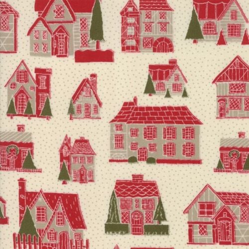 Moda Fabrics ~ Petite Maisons de Noel ~ Petites Maison