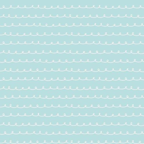 Penny Rose Fabrics ~ Little Dolly ~ Dolly Curly Blue